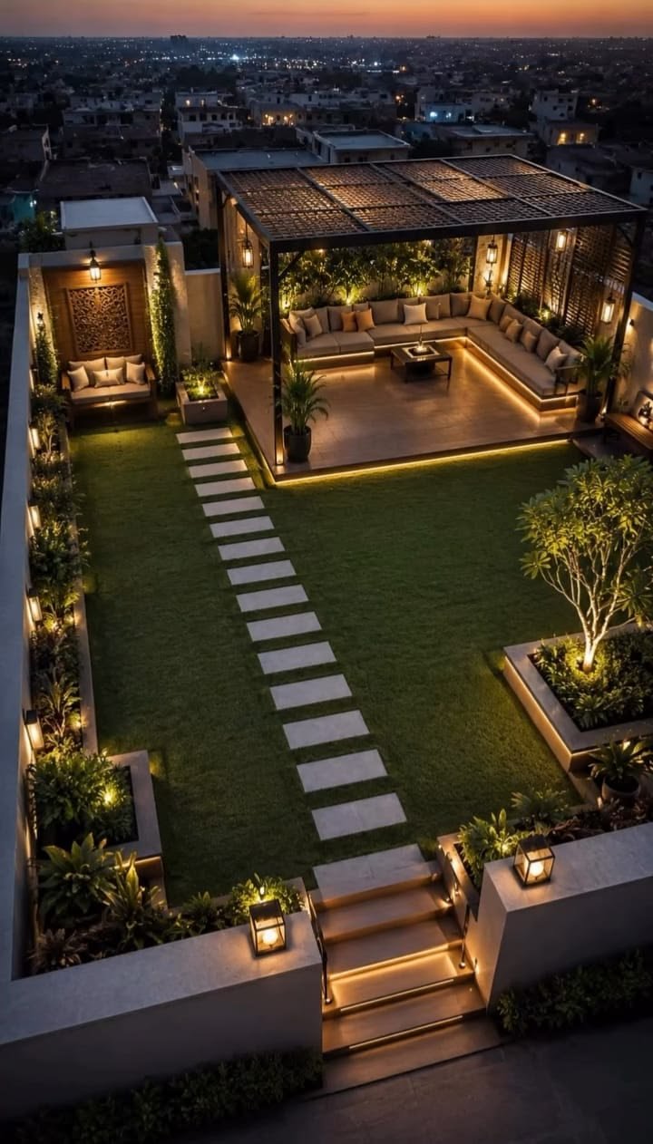 Rumah dengan Rooftop Garden